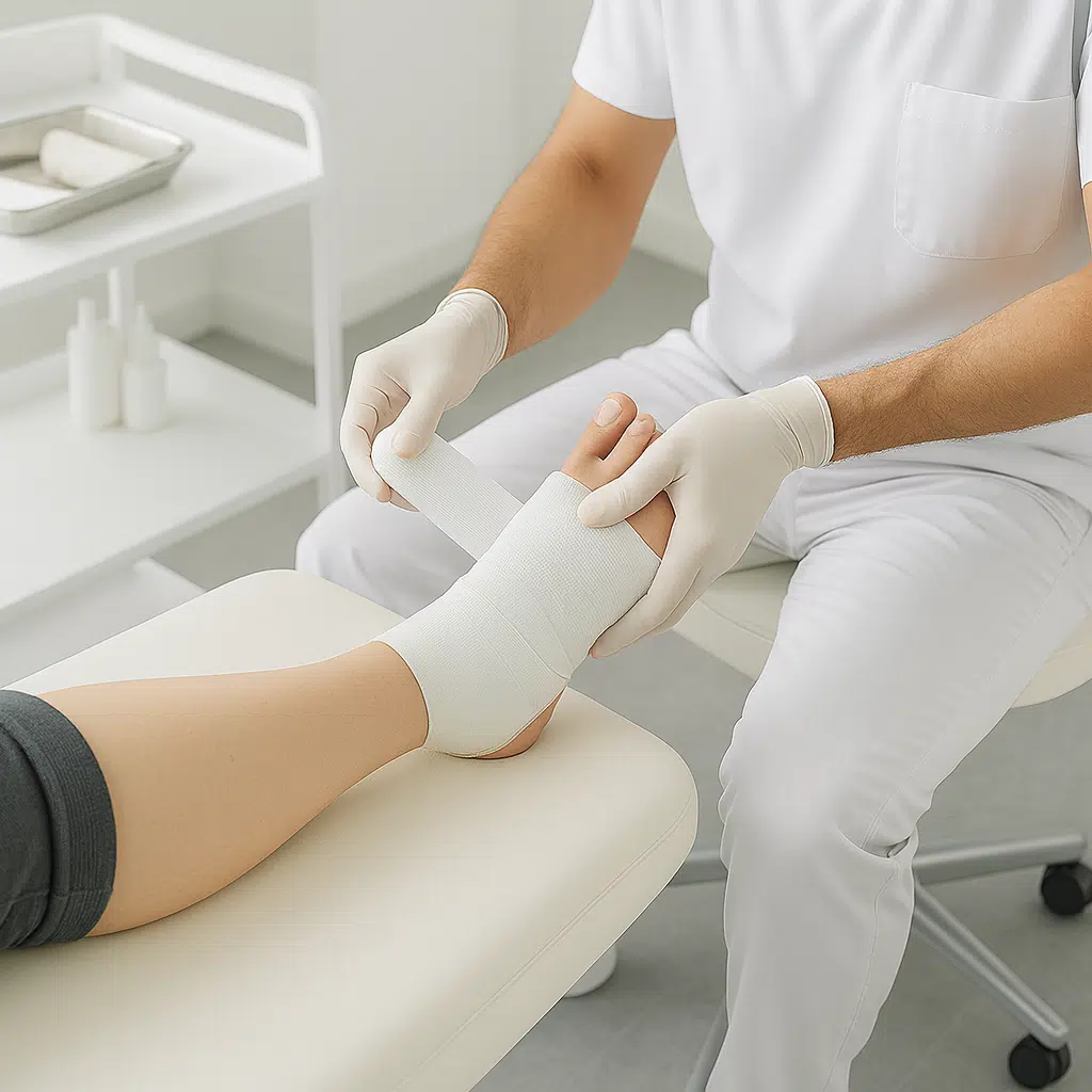 חבישת כף רגל סוכרתית